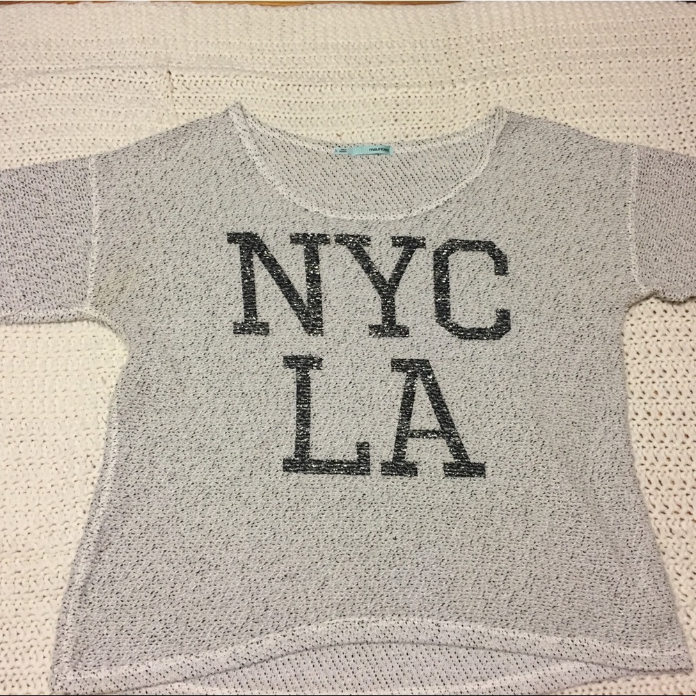 Maurice’s white and silver sparkles Top!